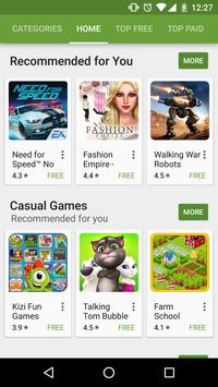 Google Play Store apk tela