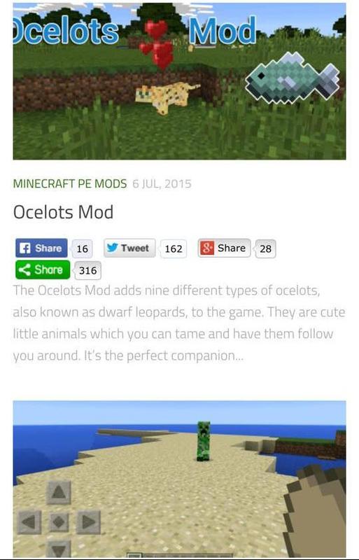 Animal MODS For MineCraft PE APK Download - Free 