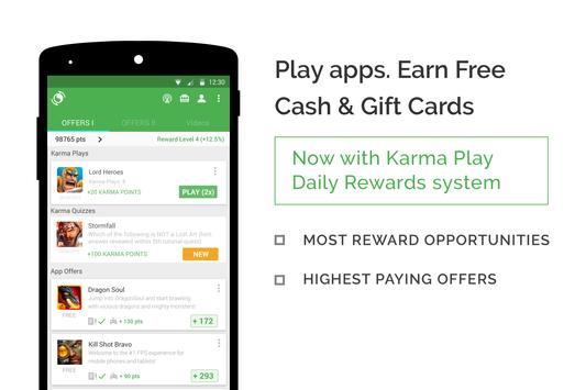 Download (7.7 MB) appKarma Rewards & Gift Cards