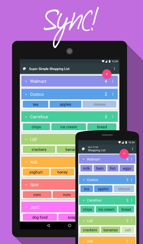 Super simple shopping list apk download free shopping app for android 