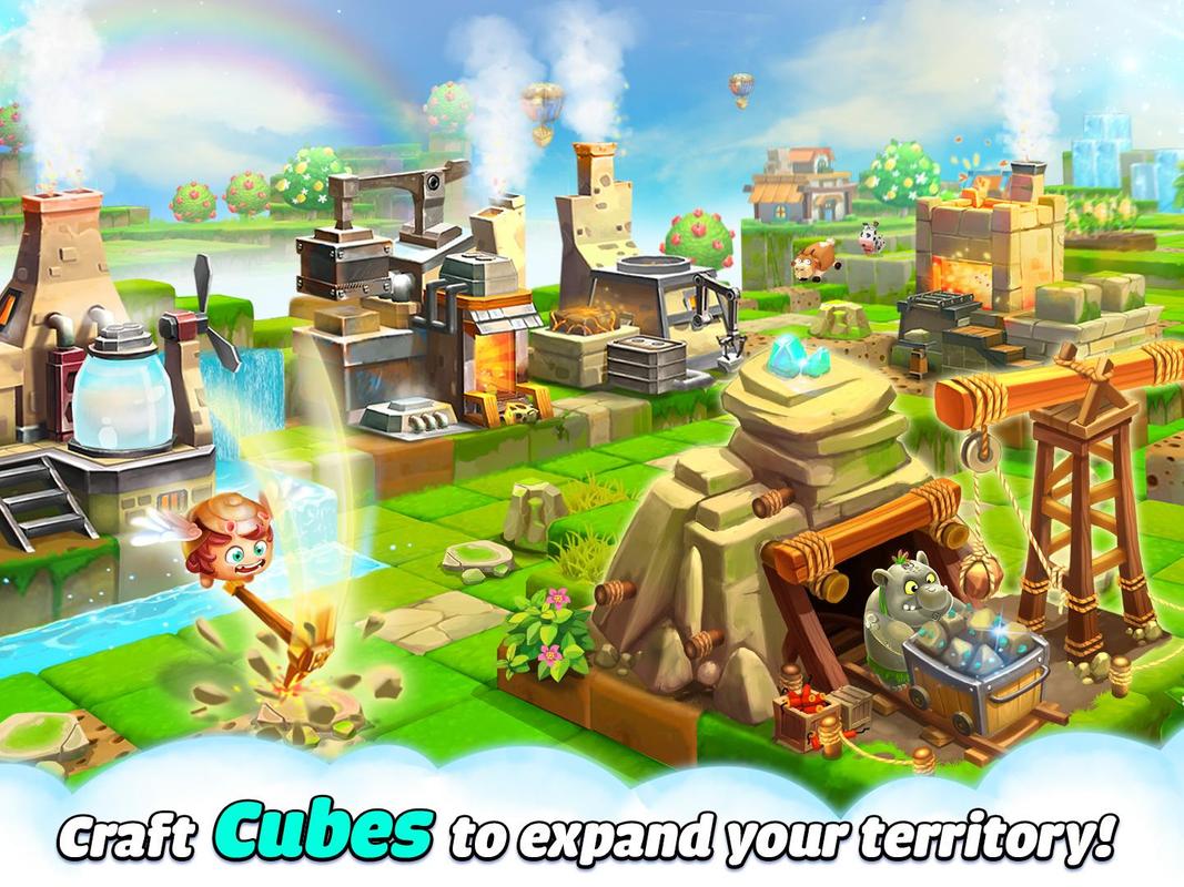 Cube Farm 3D Harvest Skyland APK Download Free Casual GAME for