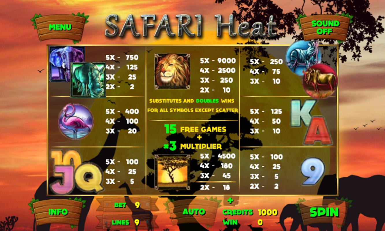 Safari heat slot game free download