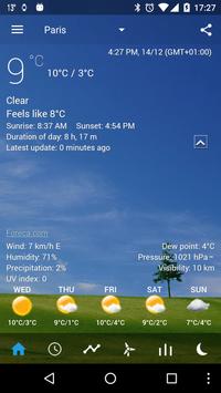 Transparent clock & weather apk screenshot