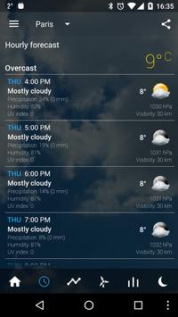 Transparent clock & weather apk screenshot