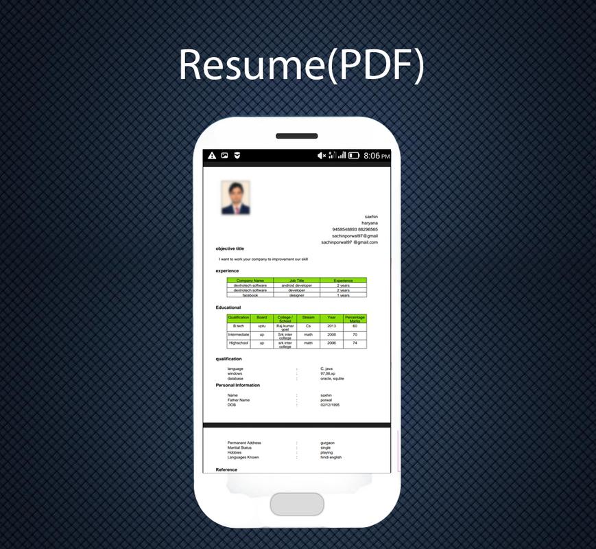 Five free resume building apps - TechRepublic Five free resume building apps - TechRepublic