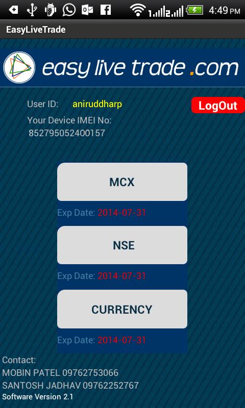 Live trading platform