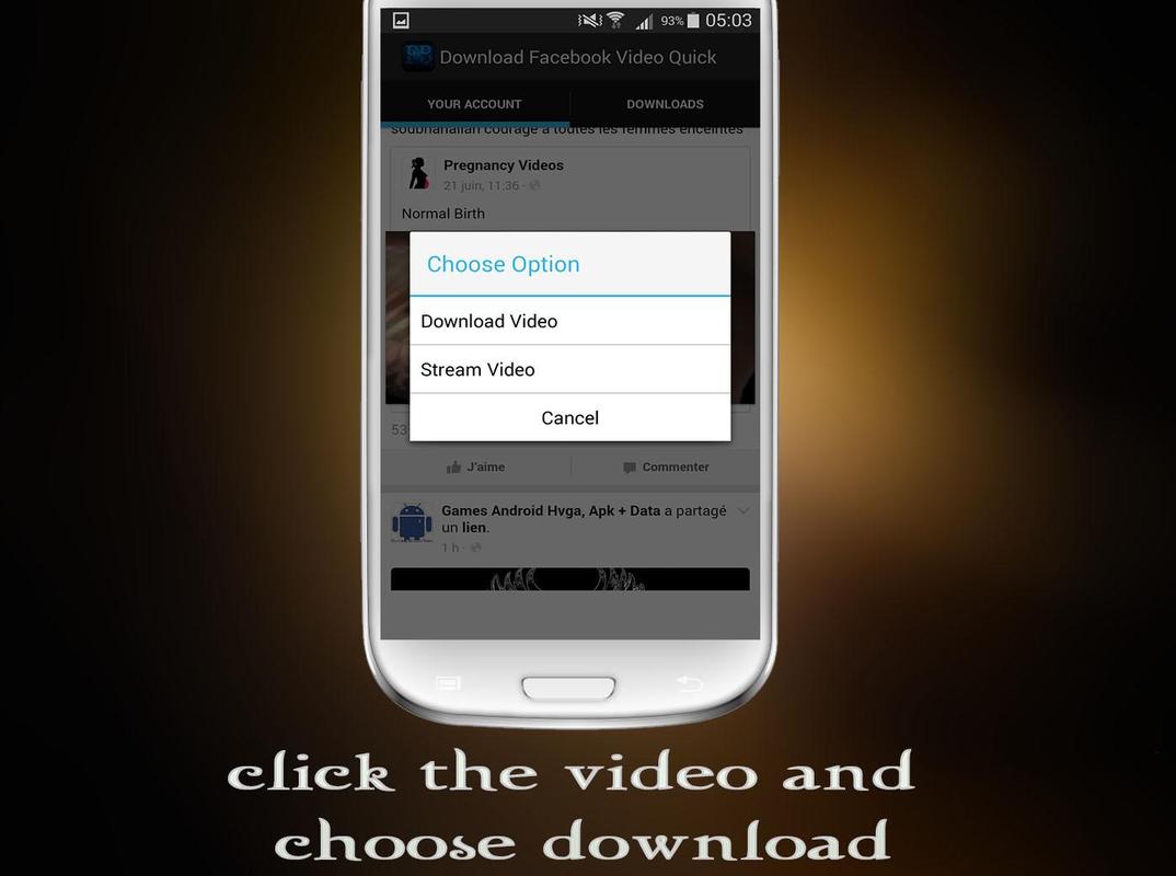 Phone Free Download Facebook App For Android Phone download facebook video quick apk free undefined app screenshot