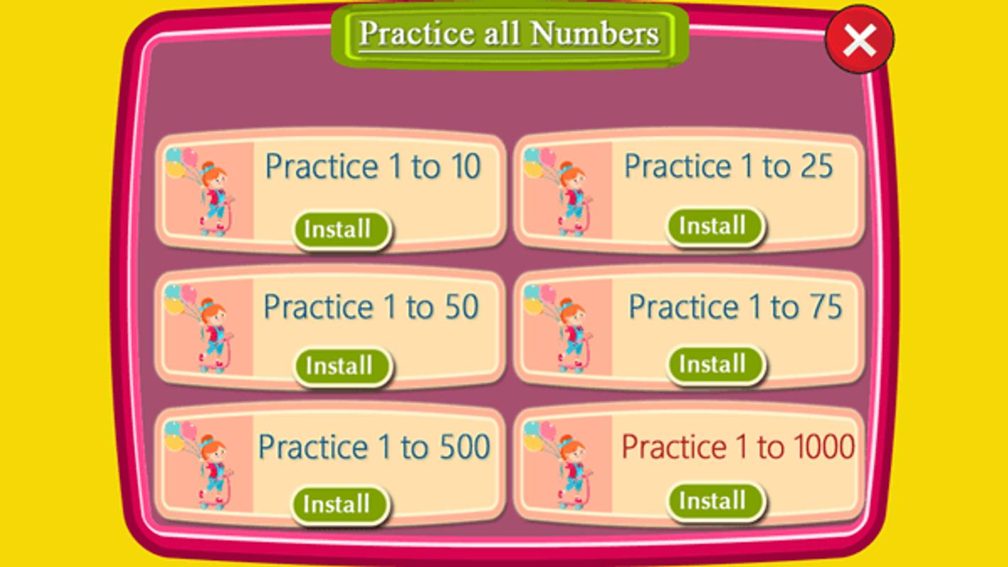Printables English Conting 1to100 1 to 100 number counting game apk download free educational screenshot