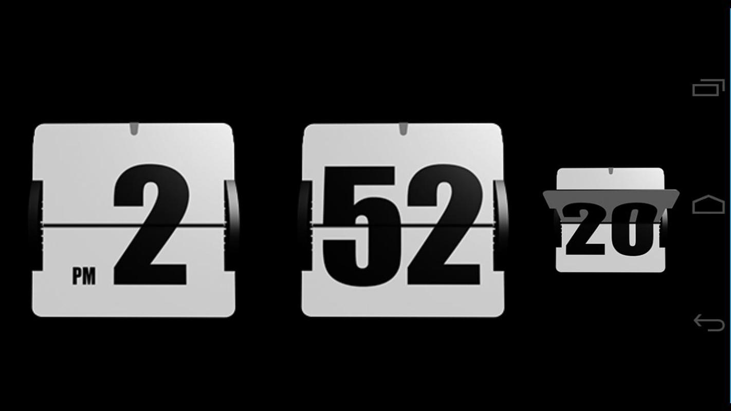 white flip clock screensaver white flip clock screensaver