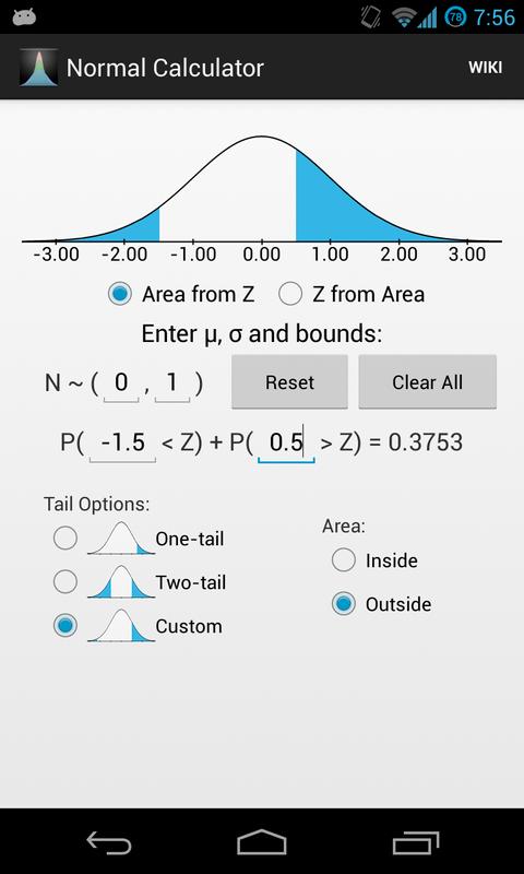 Normal Distribution Calculator APK Download - Free ...