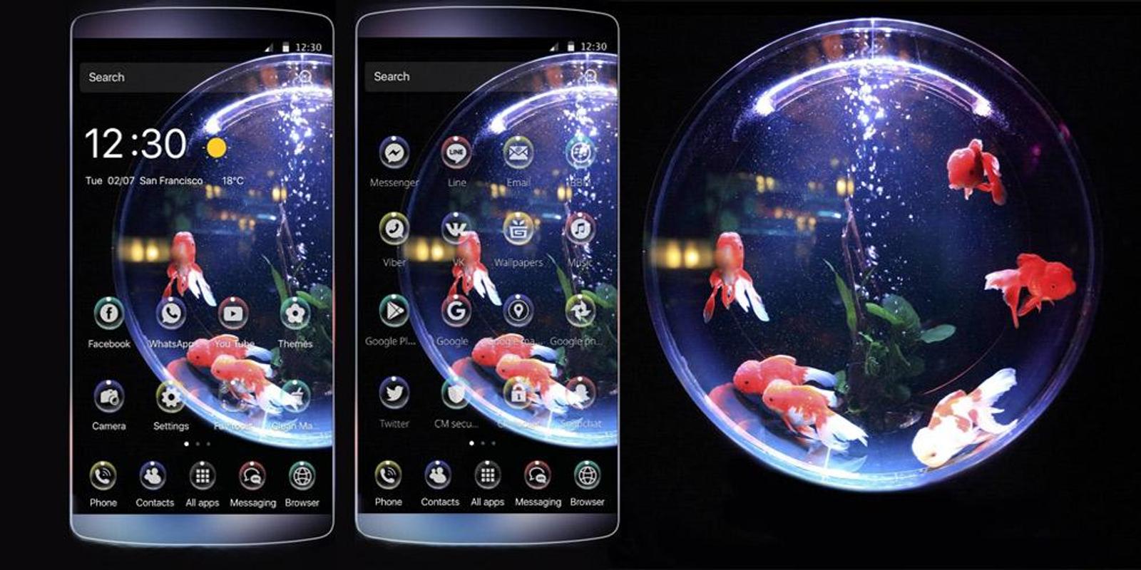 Phone Download Free Themes For Android Phones gold fish bubble theme apk download free lifestyle app for screenshot