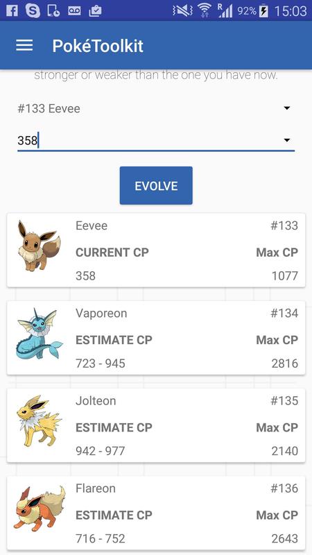 PokéToolkit - CP calculator APK Download - Free ...