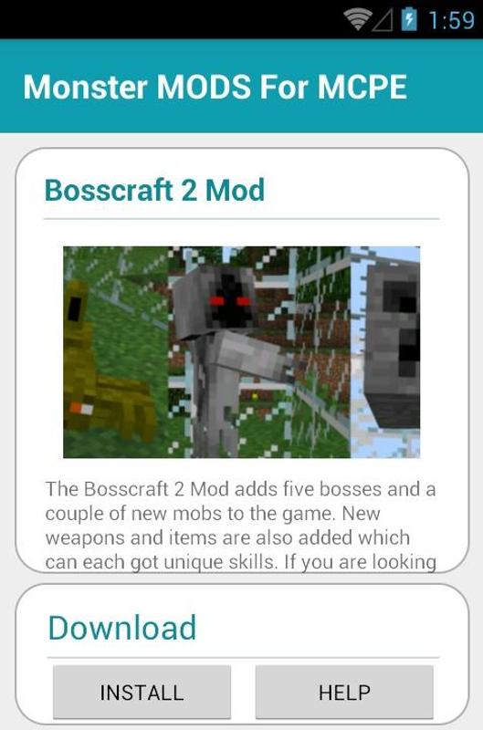 Monster MODS For MCPE APK Download - Free Entertainment 