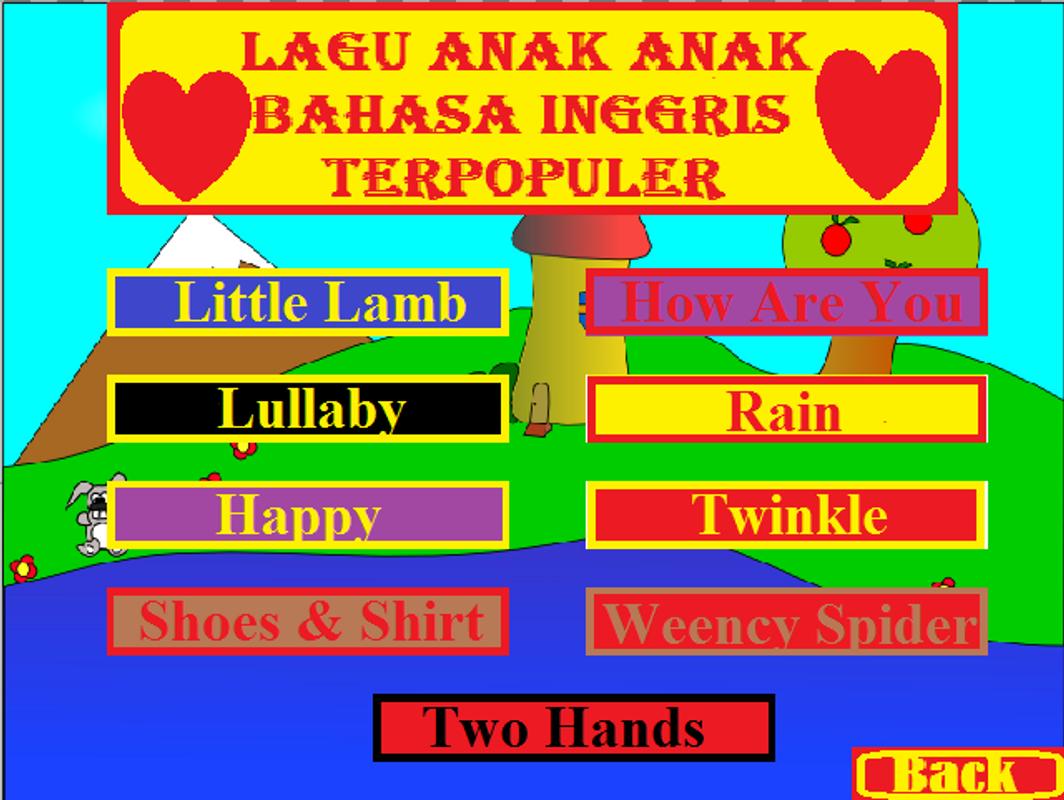 15 Lirik Lagu Anak-Anak Dalam Bahasa Inggris