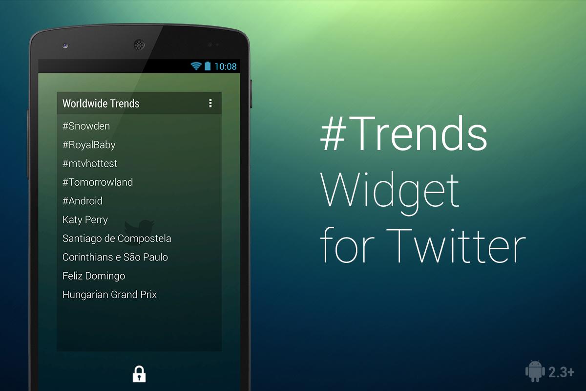 Phone Download Twitter For Android Phone trends widget for twitter apk download free social app screenshot