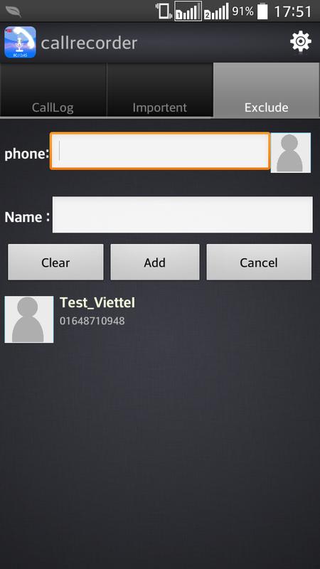 Call recorder apk screenshot Call recorder apk screenshot