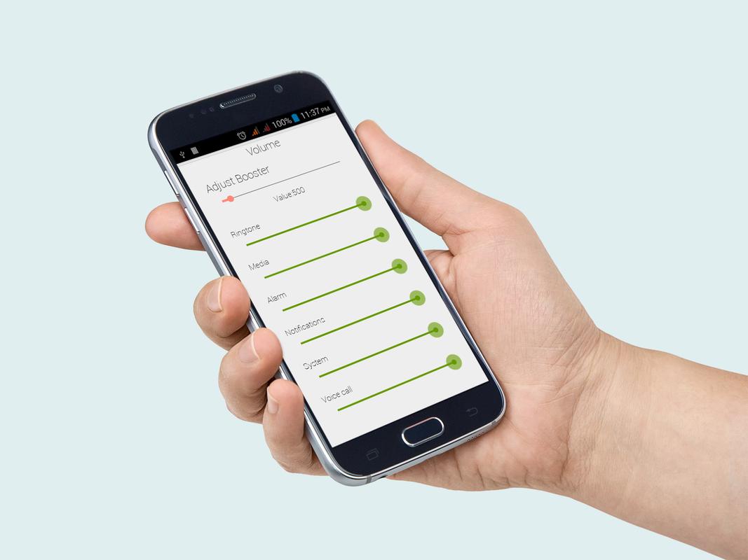 Phone Phone Volume Booster Android volume boost plus apk download free music audio app for poster screenshot