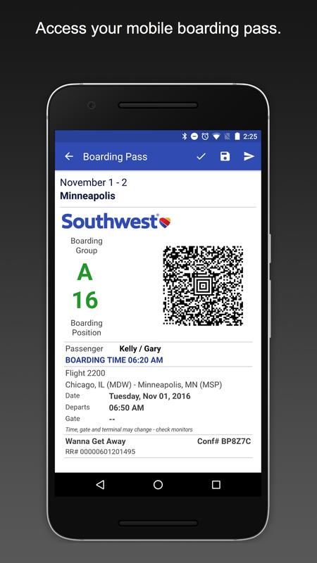 southwest airlines app