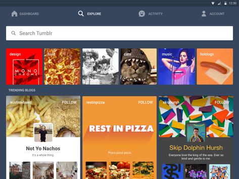 Tumblr apk screenshot