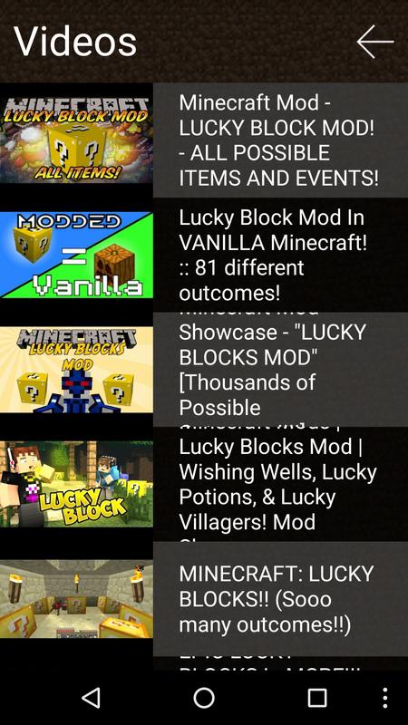 Lucky Block Mod for MCPE & PC APK Download - Free Books 