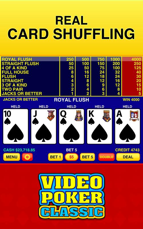 Video poker gratis jogar
