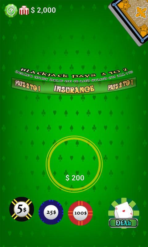 Internet blackjack game