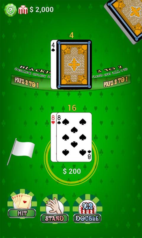 Internet blackjack game