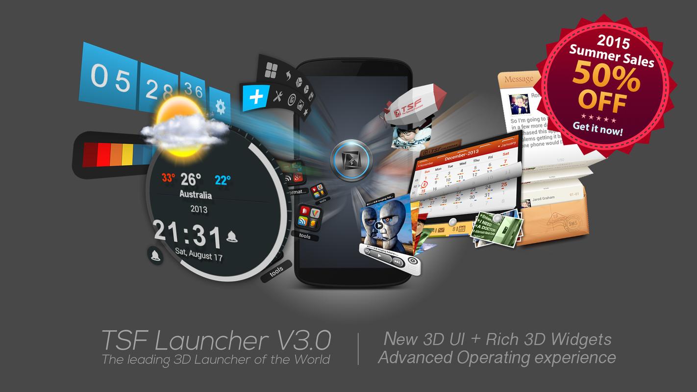 TSF Launcher 3D Shell 3.9.1 APK