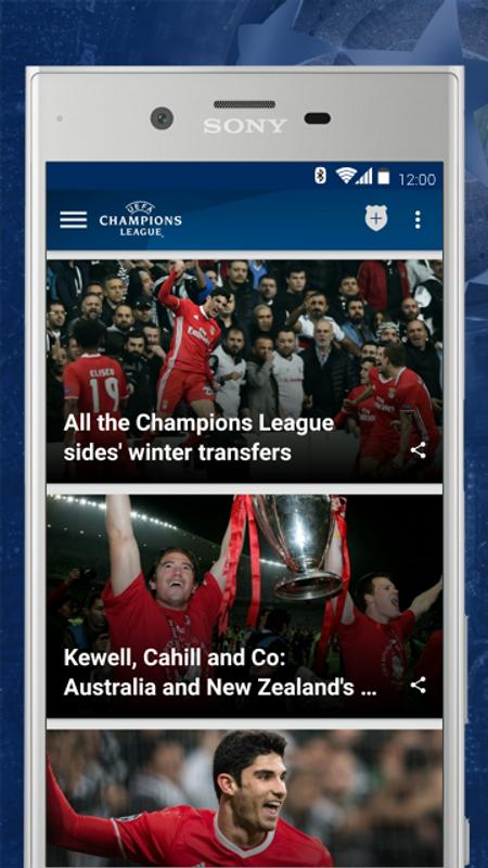 UEFA Champions League APK Download - Free Sports APP for ...