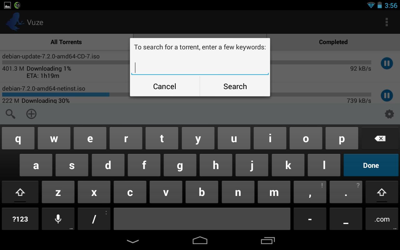 Phone Torrent Downloader For Android Phone vuze torrent downloader apk download free video players screenshot