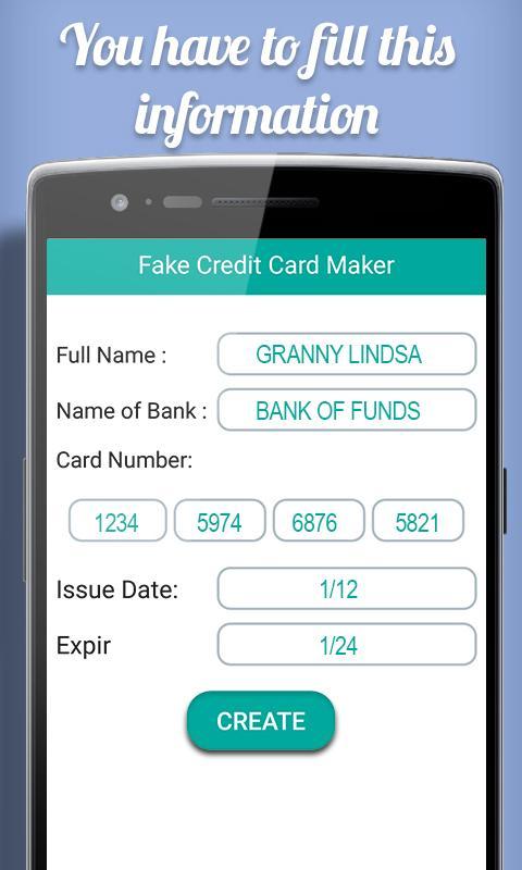 Fake Credit Card Info Generator - Business Card