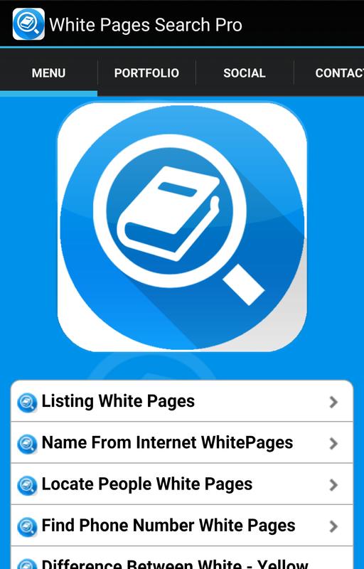 white pages find people
