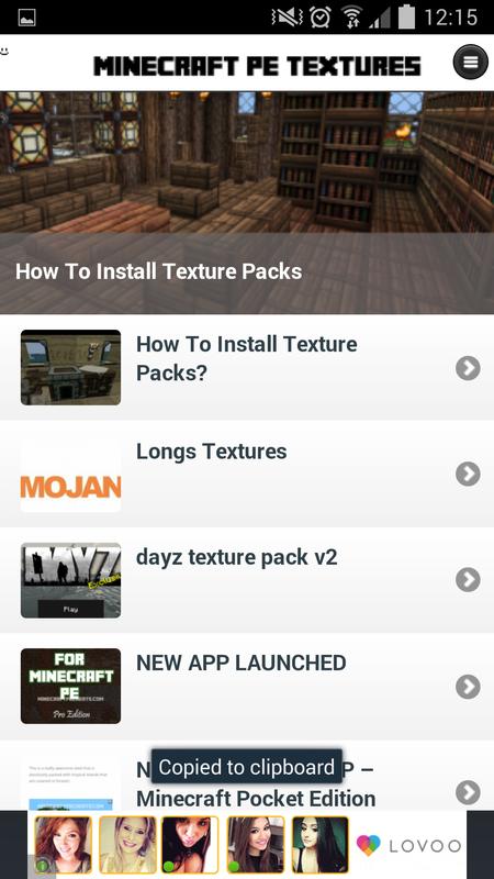 Texture Packs - Minecraft PE APK Download - Gratis Berita 