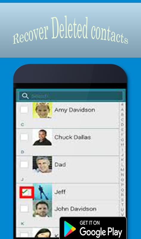 Recover Deleted contacts 2016 APK Download - Free Tools ...