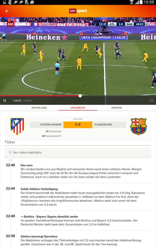 SRF Sport - Resultate, Videos APK Download - Free Sports ...