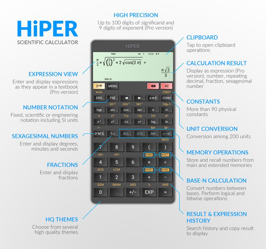 HiPER Scientific Calculator APK Download - Free Tools APP 