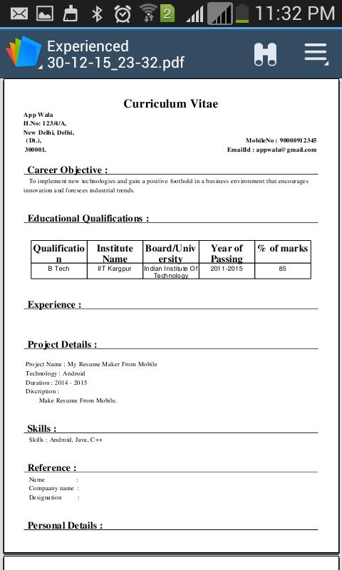 Resume Maker expand My Resume Maker Apk Screenshot Resume Maker resume maker My Resume Maker Apk Screenshot