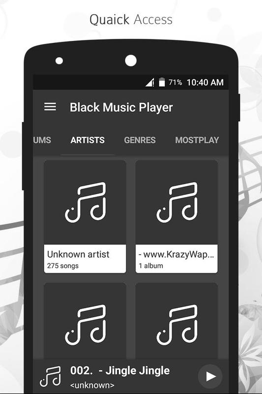 black music player ex black music player ex