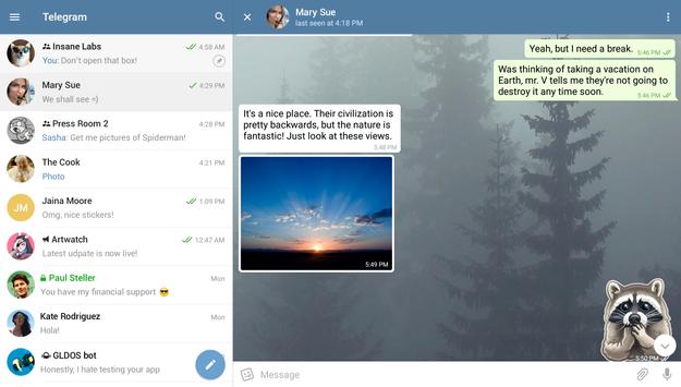 Telegram apk screenshot