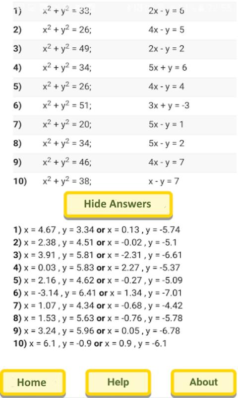 Algebra Equation Generator Apk Download Free Education App For Algebra Equation Generator Apk Screenshot