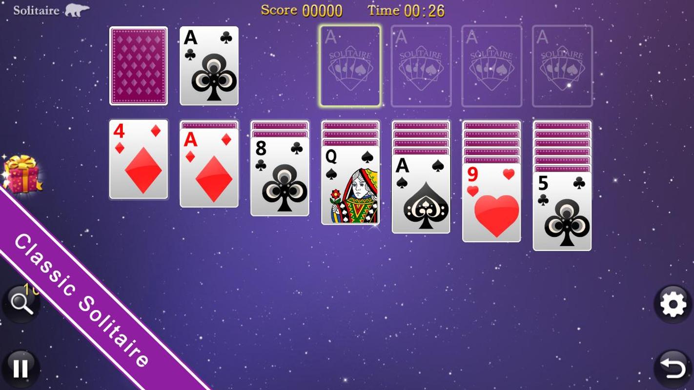 play classic solitaire card game for free