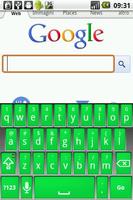 Elegant Green Keyboard Skin ポスター