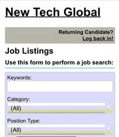 New Tech Global - Jobs poster