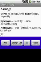 SAT GRE Vocabulary for Android Affiche