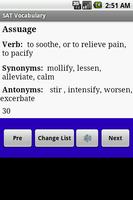 SAT GRE Vocabulary for Android постер