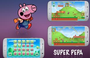 Super Pepa Pig Run Plakat