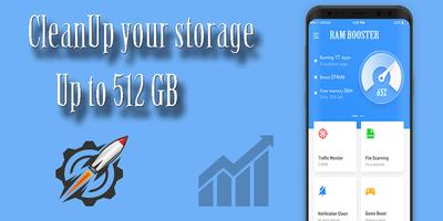 512 GB Storage Space Cleaner : 512 GB RAM Booster capture d'écran 1