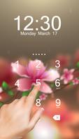 Pink Flower AppLock Theme ảnh chụp màn hình 1