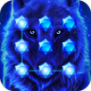 Blue Cool Wolf King AppLock APK