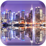 City Fireworks in New Year Lwp icon